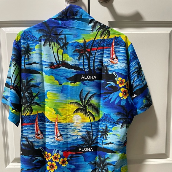 LA LEELA Women's Tropical Hawaiian Shirt - Picture 3 of 7